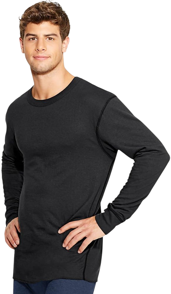 Mens Mid-Weight Wicking Crew Neck Top by Duofold